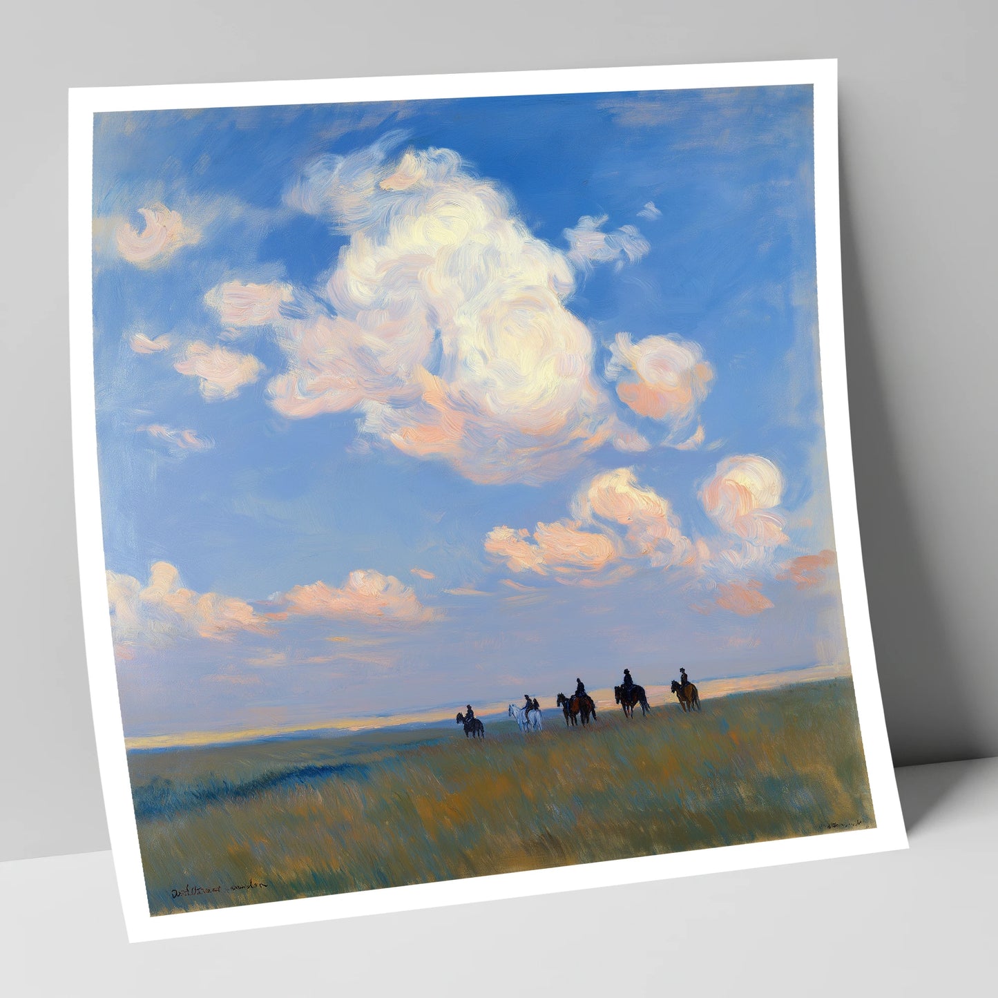 Endless Horizon Hack horse landscape art print