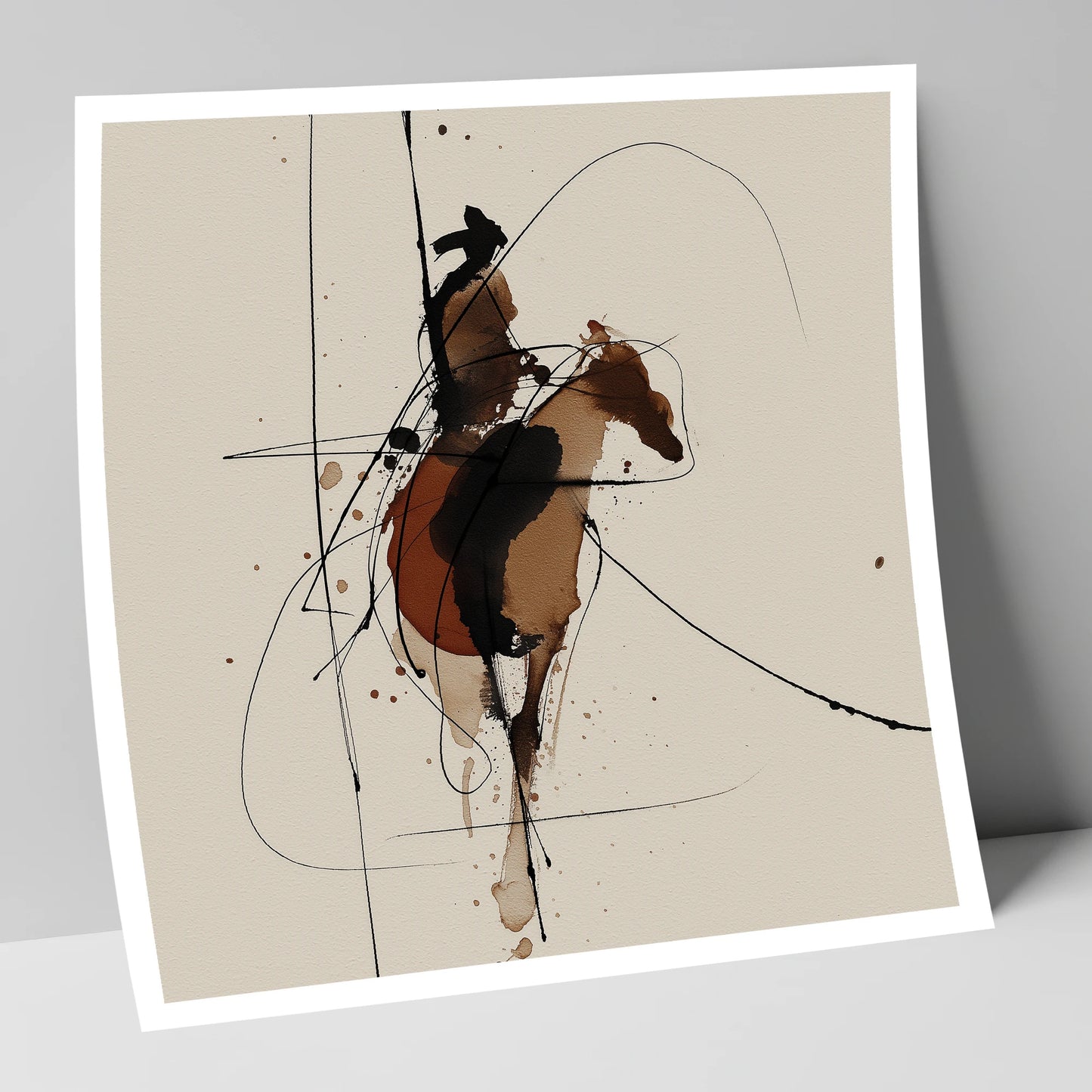 Shadows of the Frontier western horse art print