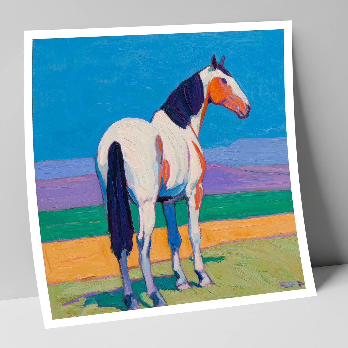 The Painted Sentinel horse breed art print