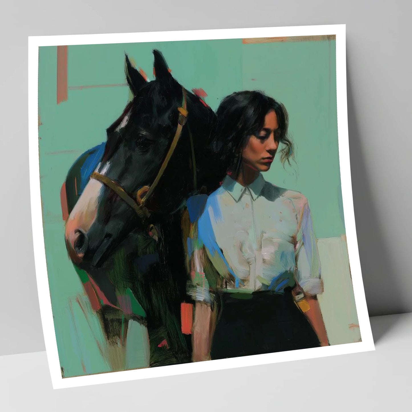 The Shared Silence horse & rider art print