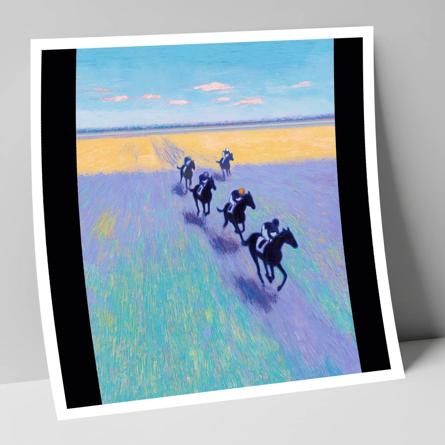 The Morning String racing horse art print