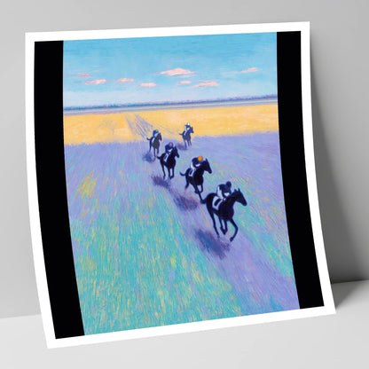 The Morning String racing horse art print