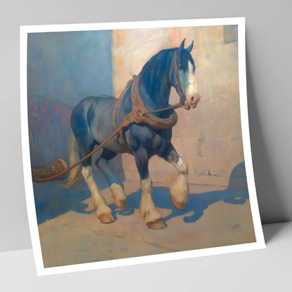 Strength in Harness horse breed art print