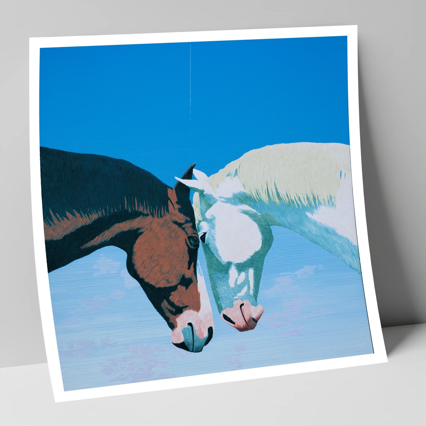 Quiet Companionship horse portrait art print