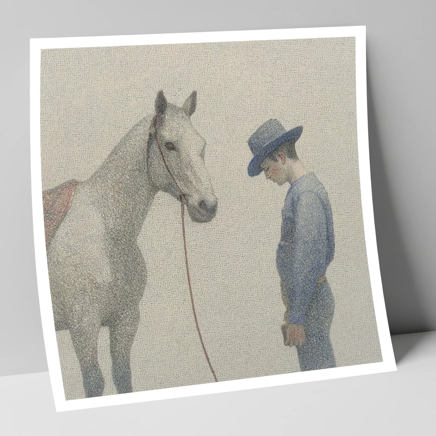 The Quiet Bond western horse art print