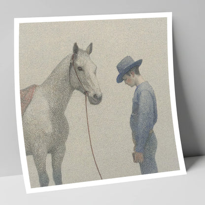 The Quiet Bond western horse art print