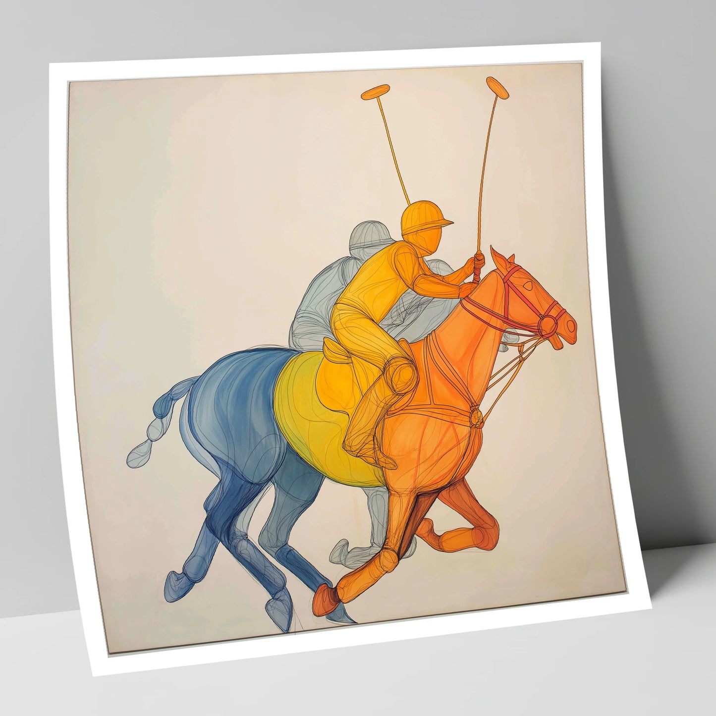 Rhythm of the Chukka polo horse art print