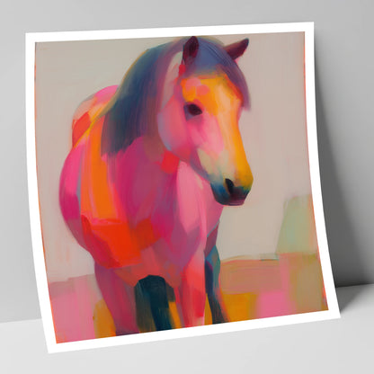 The Chromatic Pony horse breed art print