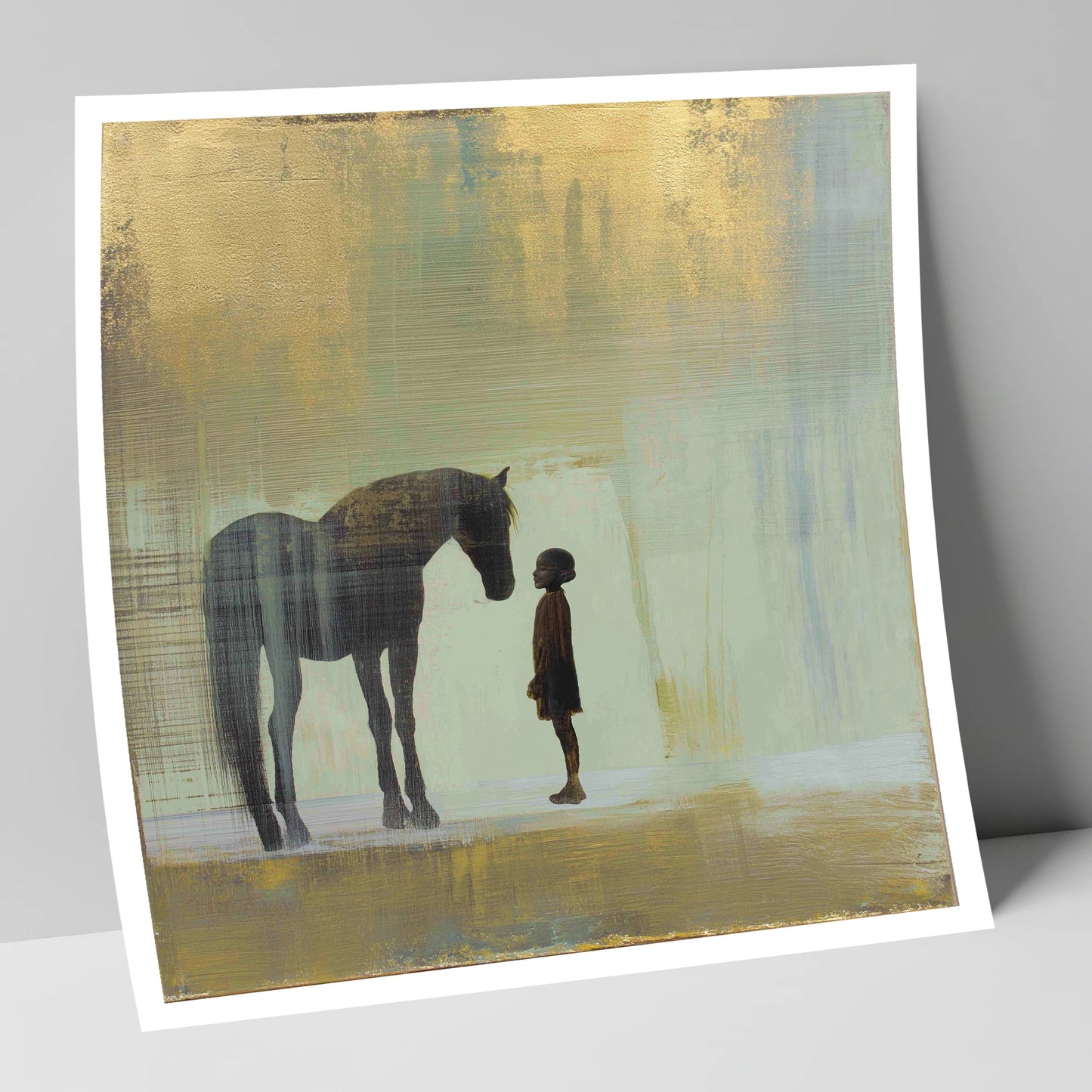 A Quiet Understanding horse & rider art print