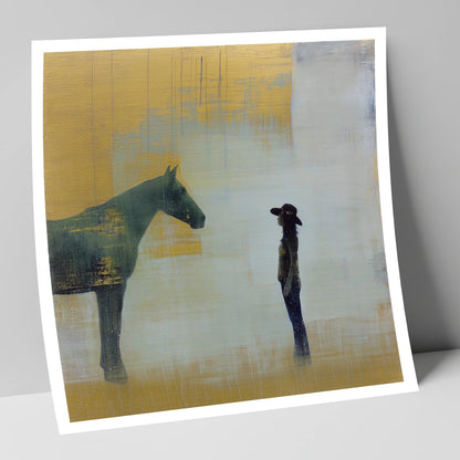 A Quiet Understanding western horse art print