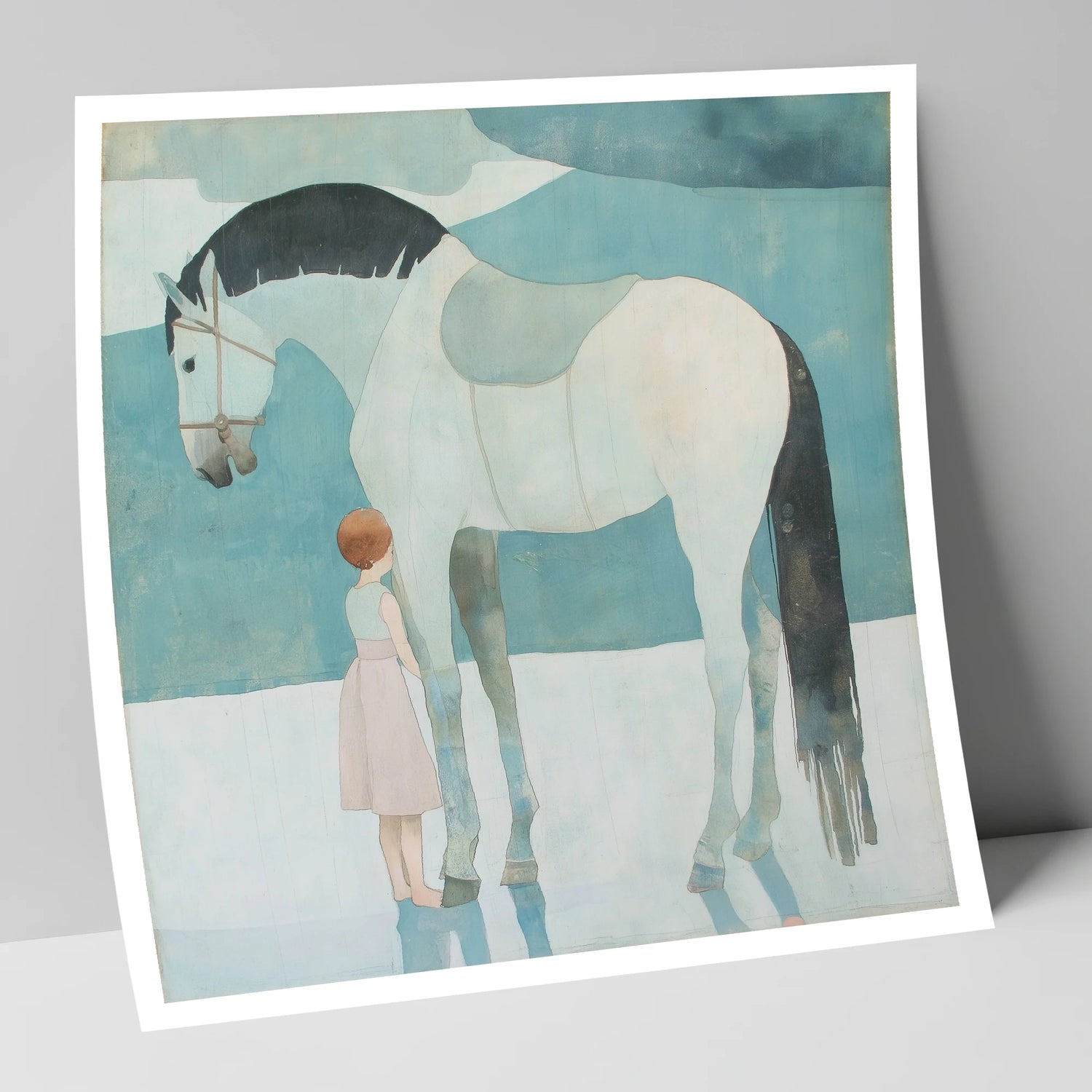 Quiet Trust horse & rider art print