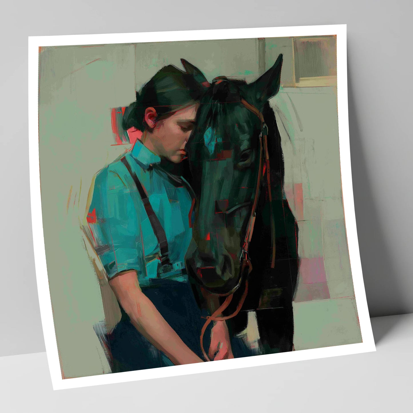 A Quiet Understanding horse & rider art print