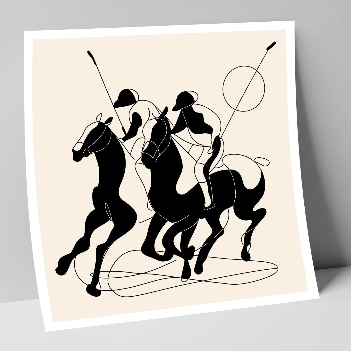 High Goal Dynamics polo horse art print