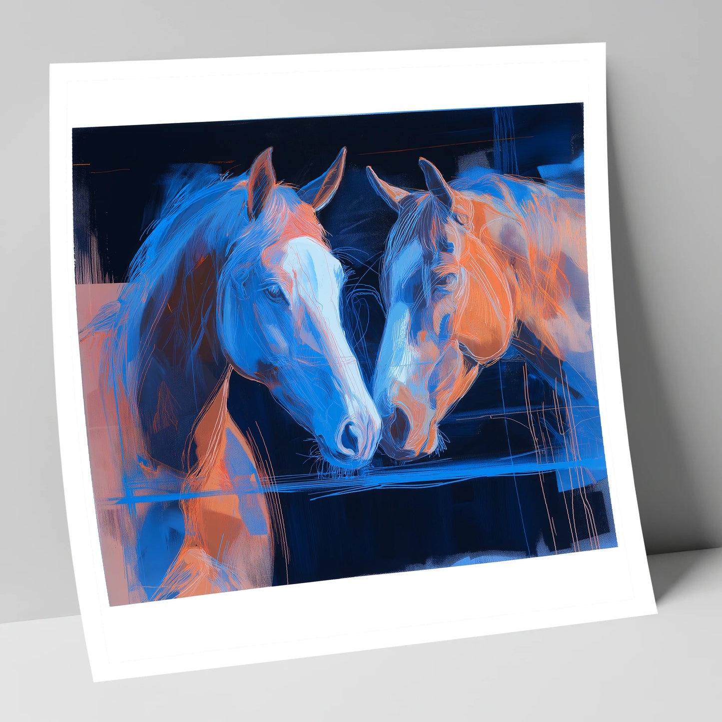 Quiet Communion horse portrait art print