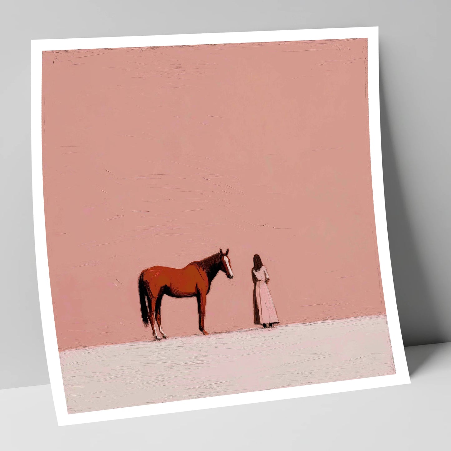 A Quiet Understanding horse & rider art print