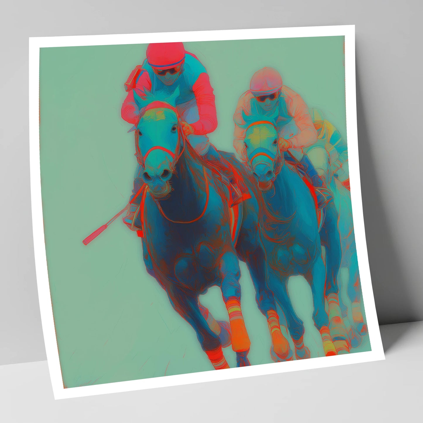 Electric Furlong racing horse art print