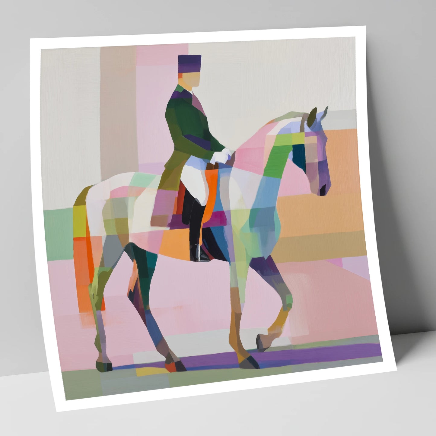 Modern Dressage Stride dressage horse art print