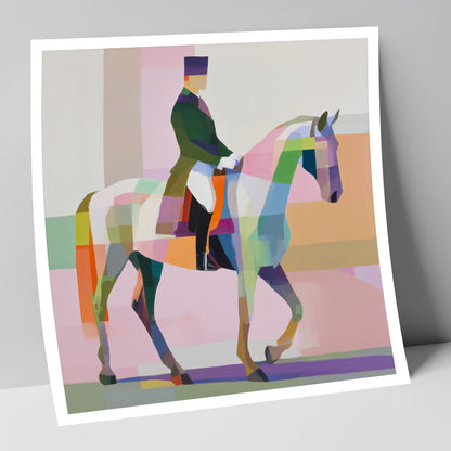 Modern Dressage Stride dressage horse art print