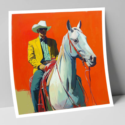 The Bright Frontier western horse art print