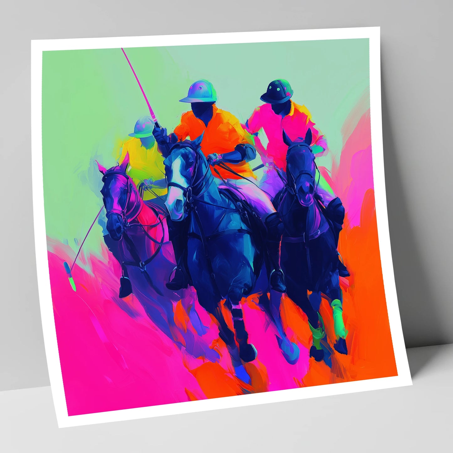 Pulse of the Match polo horse art print
