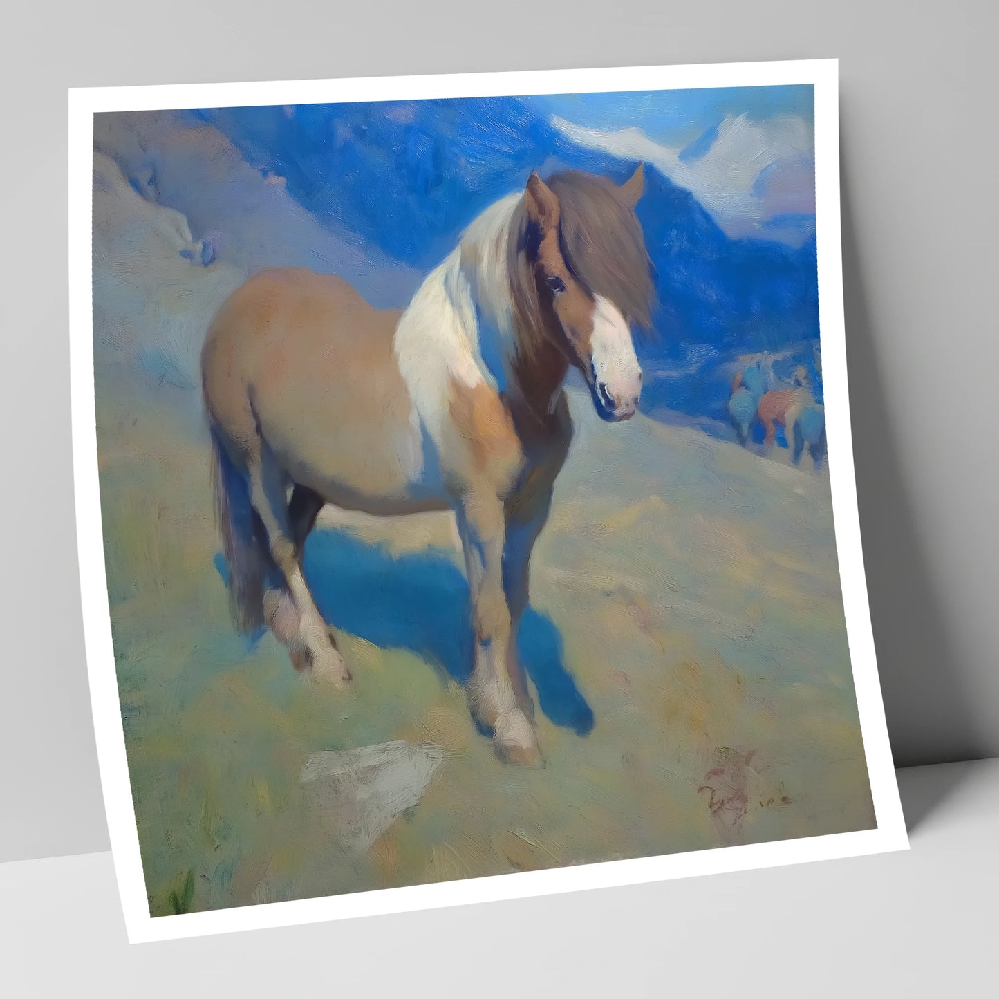 Highland Sentinel horse breed art print
