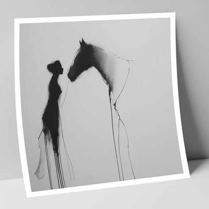 The Unspoken Bond horse & rider art print