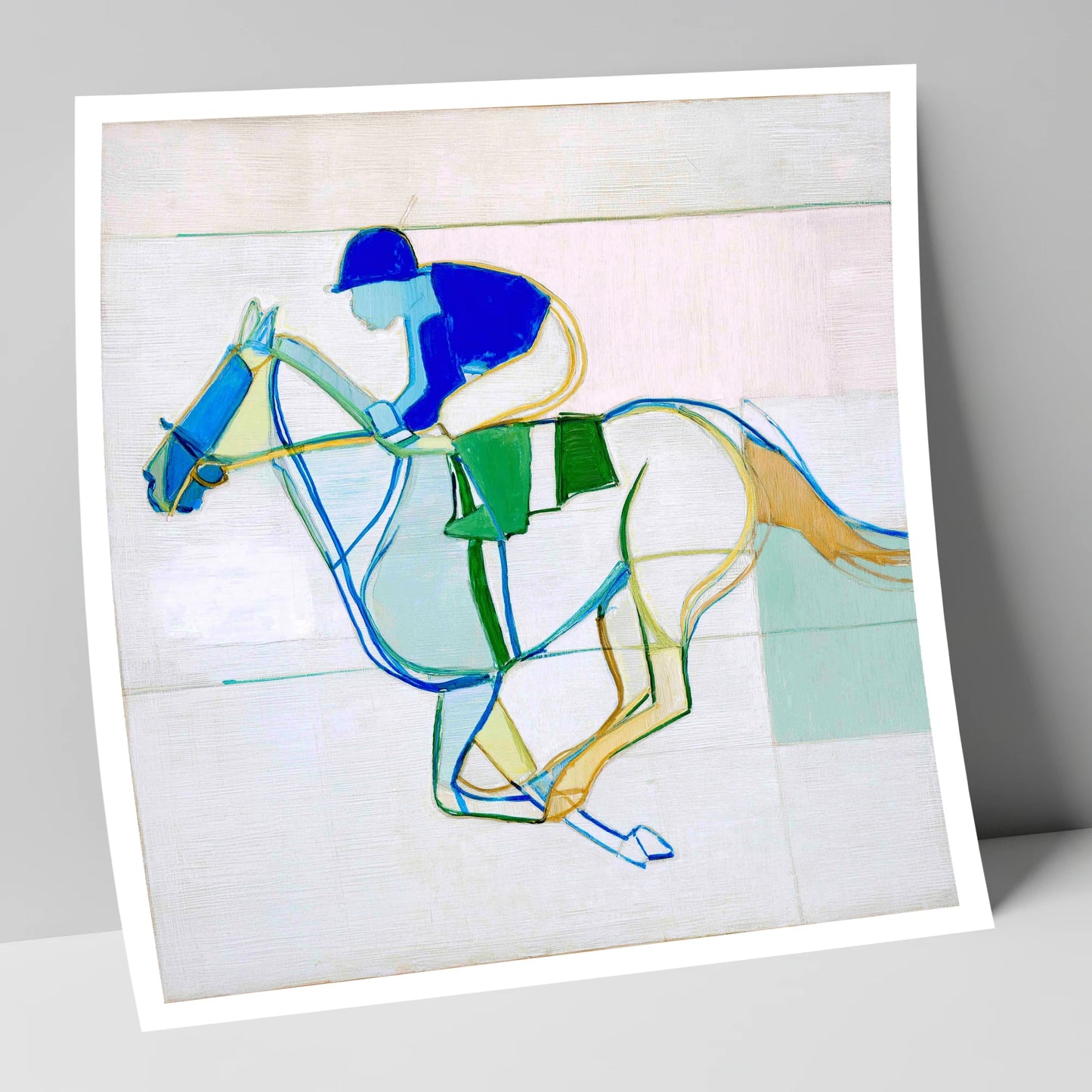 Abstract Racing Rhythm racing horse art print