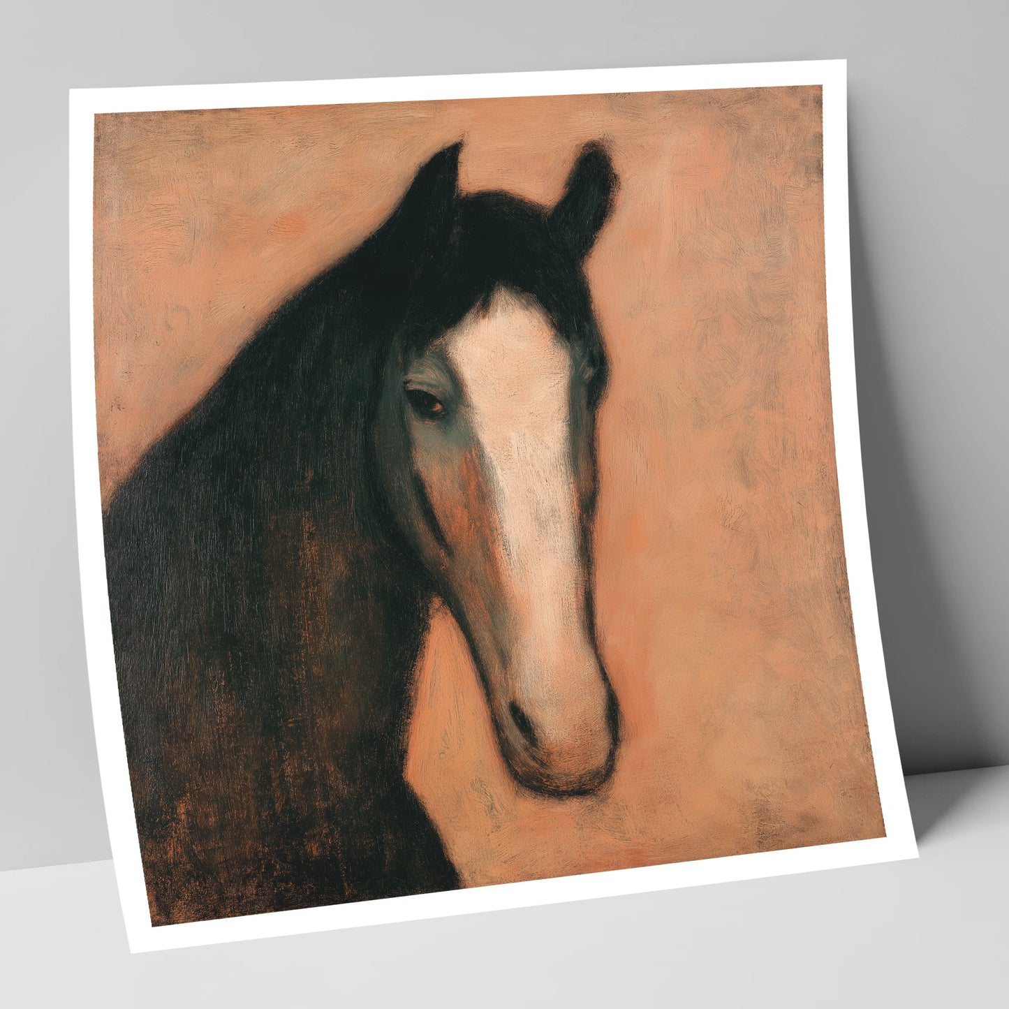 Dignity in Shadows horse portrait art print