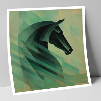 Modernist Equine Profile horse portrait art print