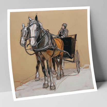 The Coachman's Team working horse art print