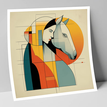 Harmony of Form horse & rider art print