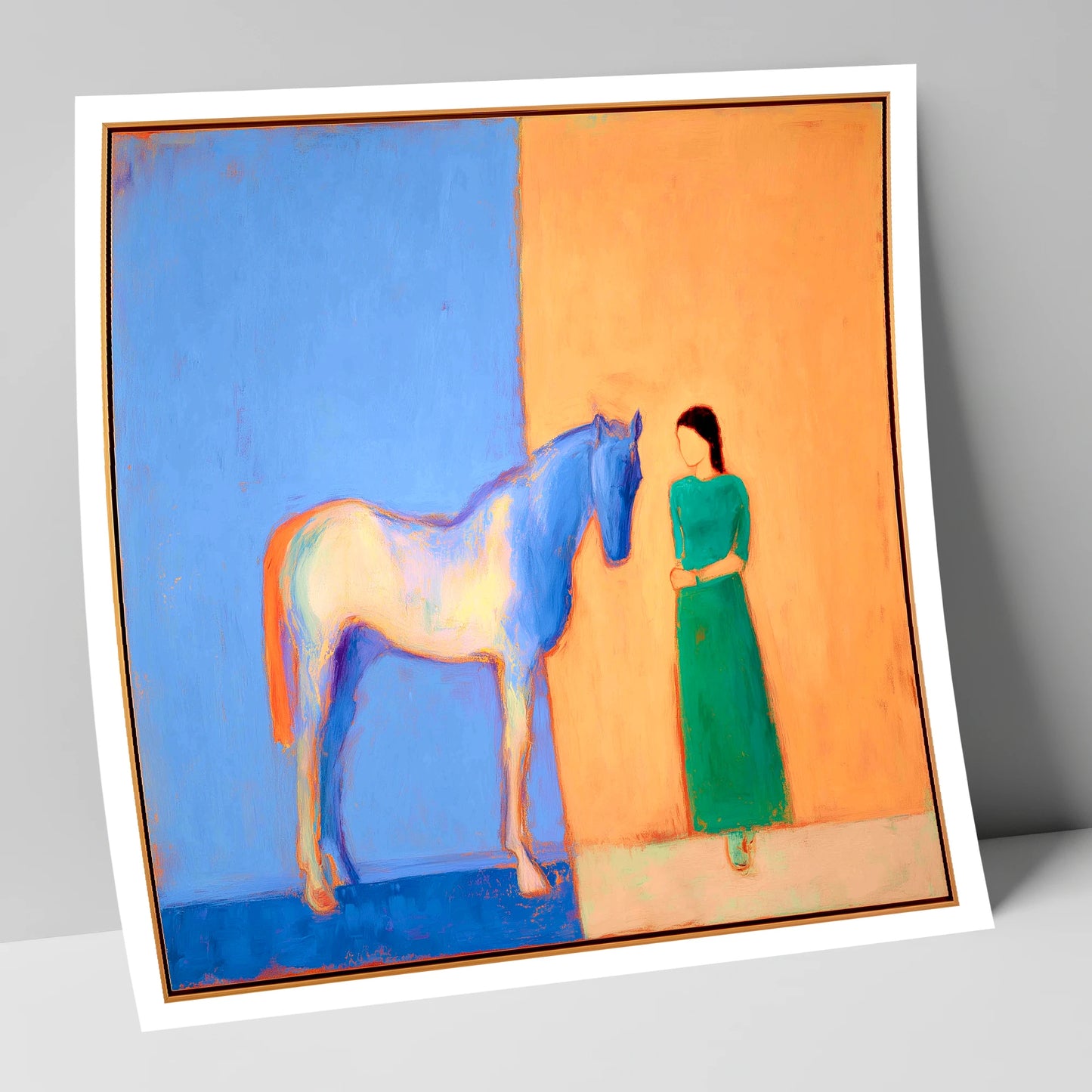 The Silent Dialogue horse & rider art print