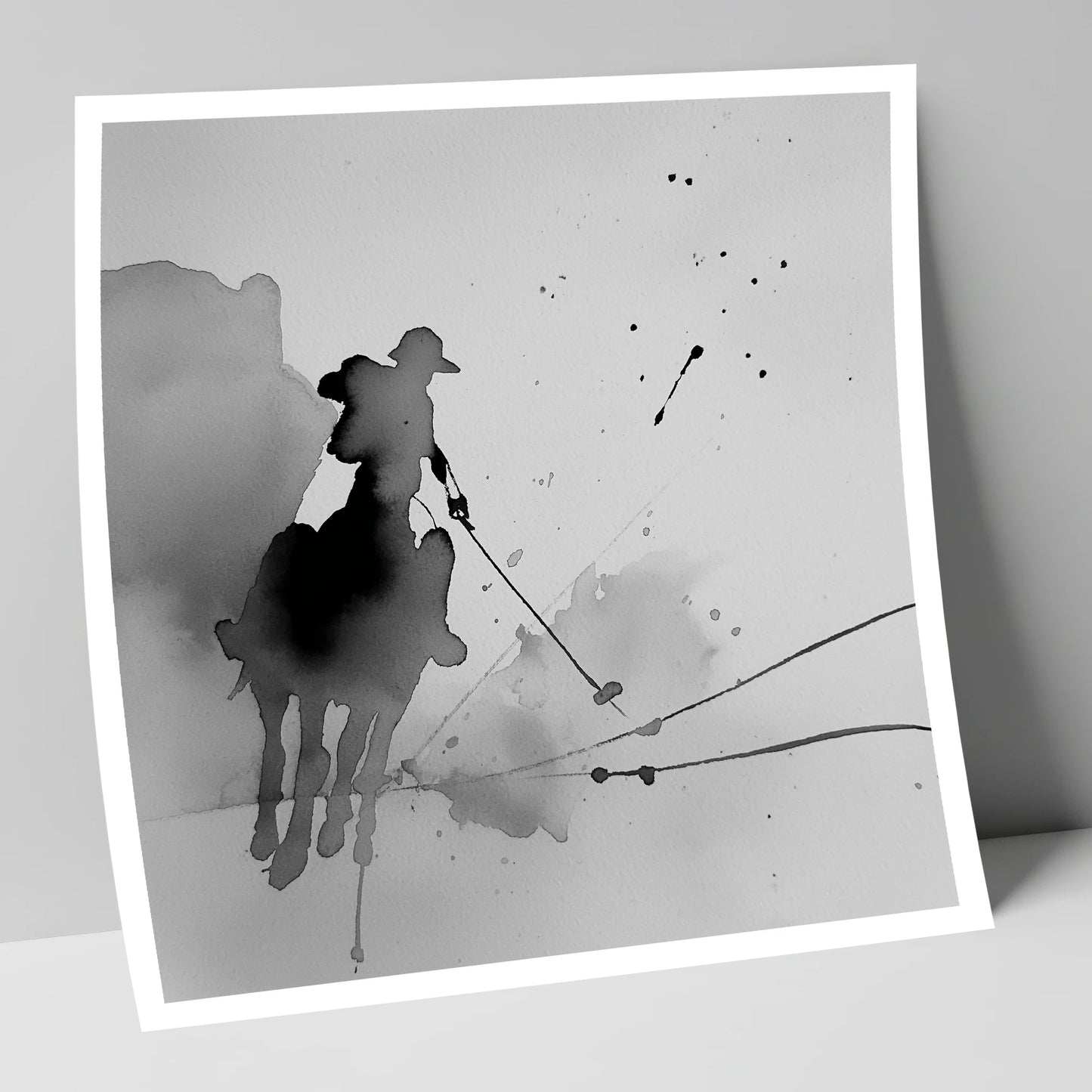 Dynamic Polo Strike polo horse art print