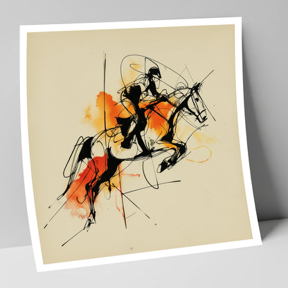 Amber Flight show jumping horse art print