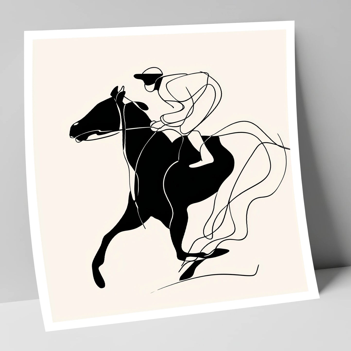 Fluidity in Motion racing horse art print