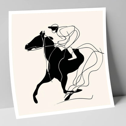 Fluidity in Motion racing horse art print