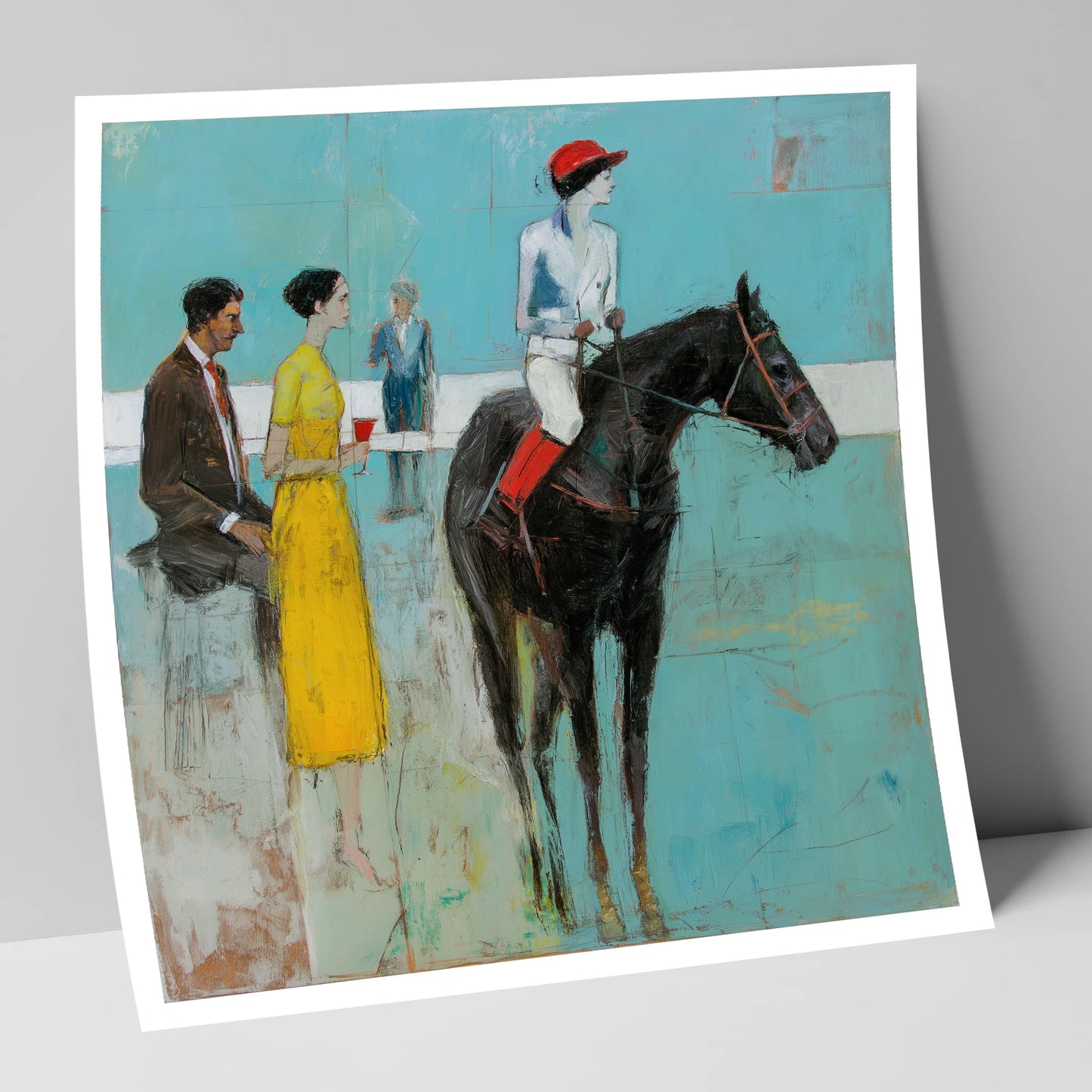 The Parade Ring racing horse art print