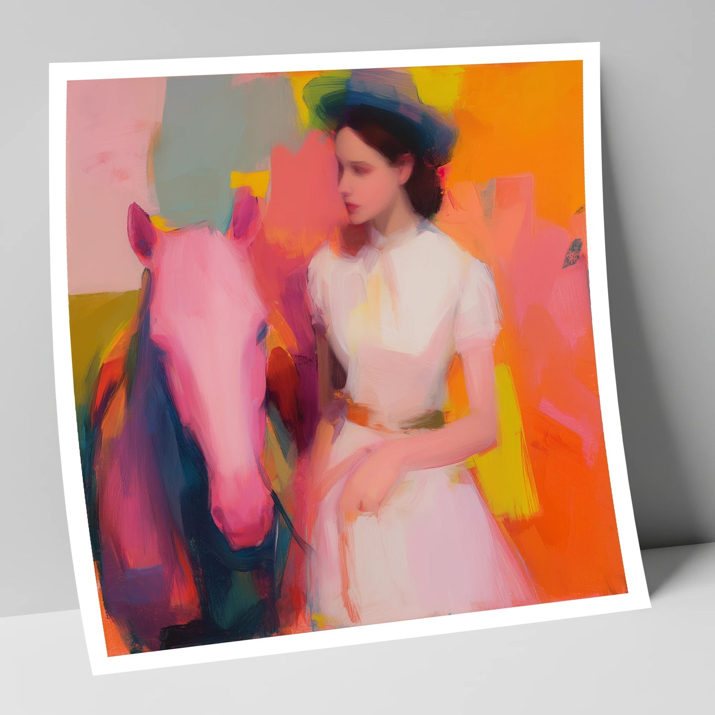 The Vibrant Companion horse & rider art print