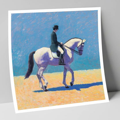 Lavender Shadows Dressage dressage horse art print