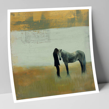 The Quiet Bond horse & rider art print