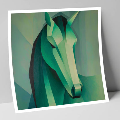 The Emerald Facets horse portrait art print