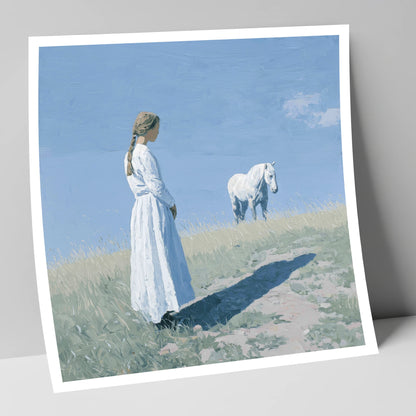 The Quiet Companion horse & rider art print