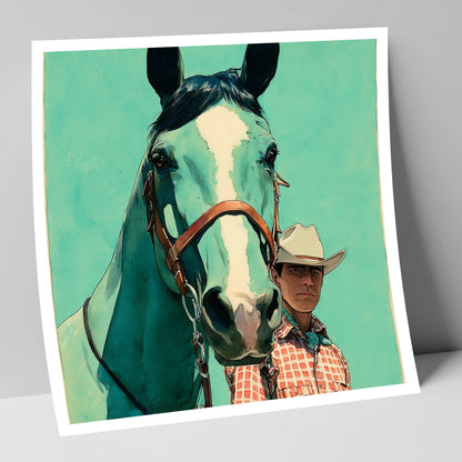The Western Partnership western horse art print