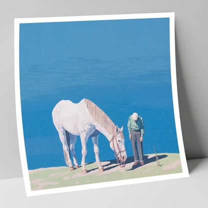 Shared Silence horse & rider art print