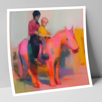The Radiant Ride horse & rider art print