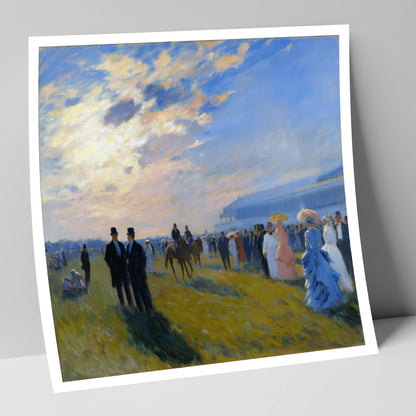 Society at the Races racing horse art print