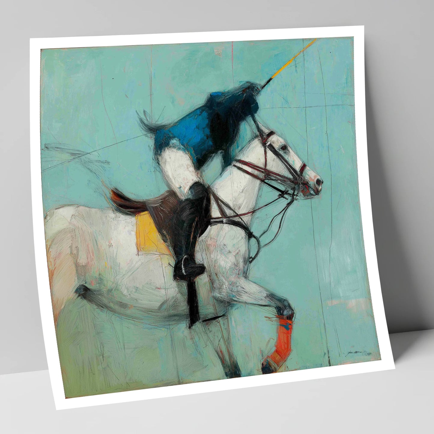 The Final Chukka polo horse art print