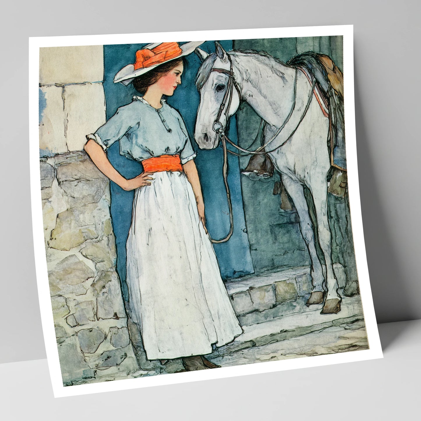 A Patient Companion horse & rider art print