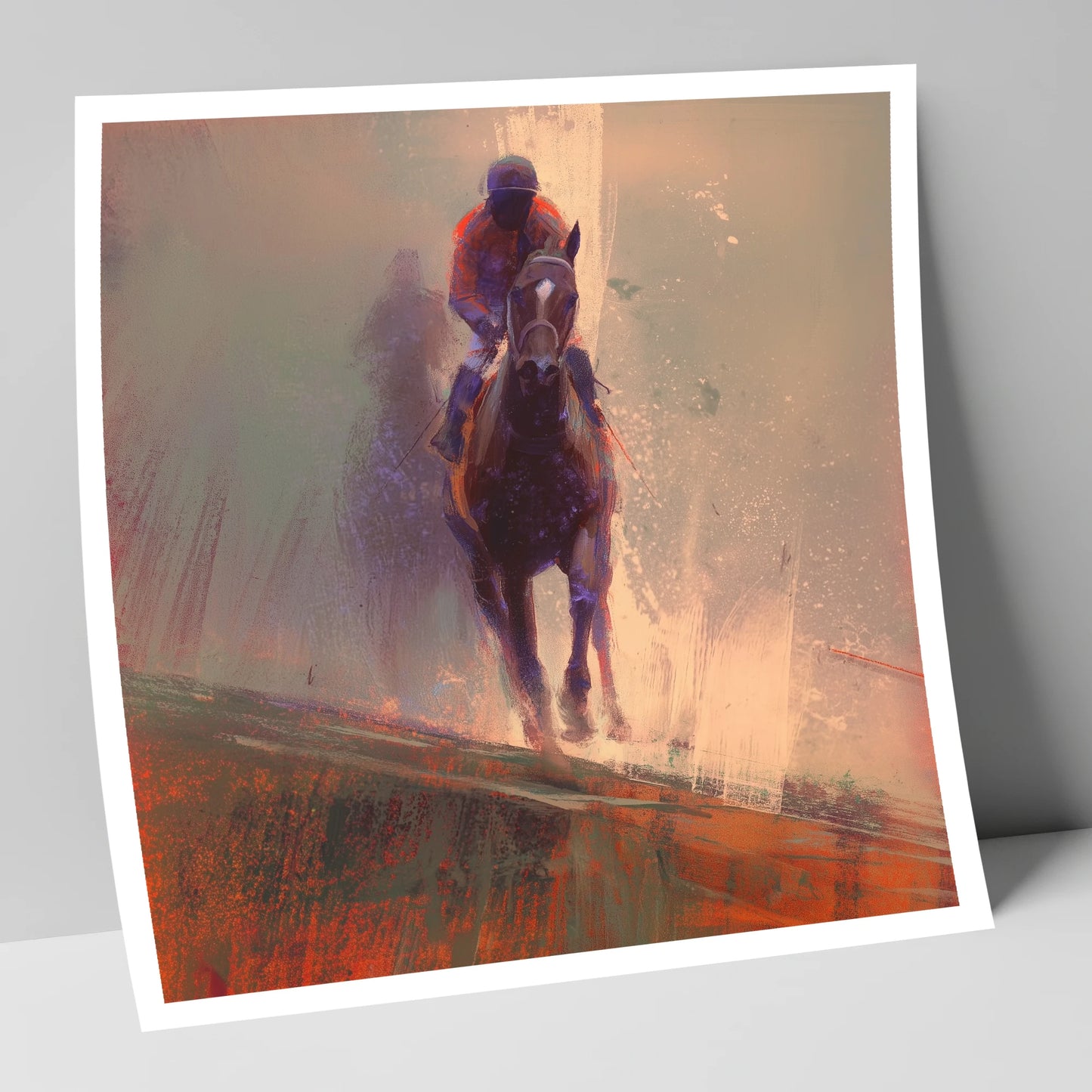Surging Forward racing horse art print