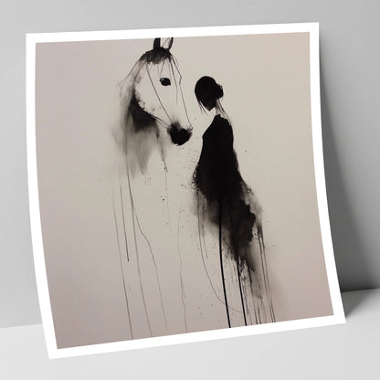 The Unspoken Bond horse & rider art print